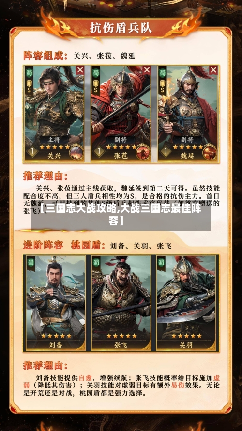 【三国志大战攻略,大战三国志最佳阵容】-第2张图片