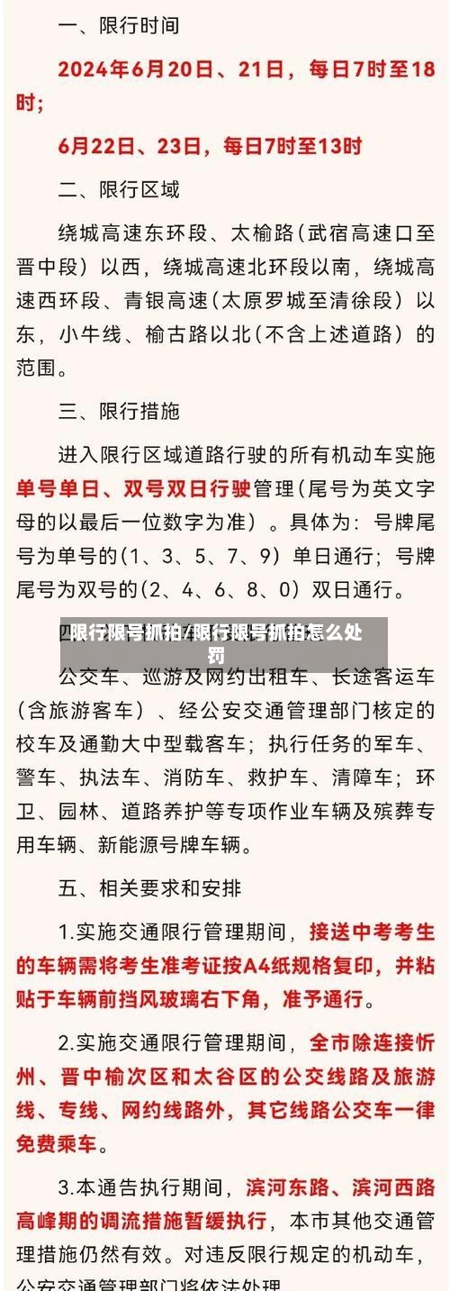 限行限号抓拍/限行限号抓拍怎么处罚-第2张图片