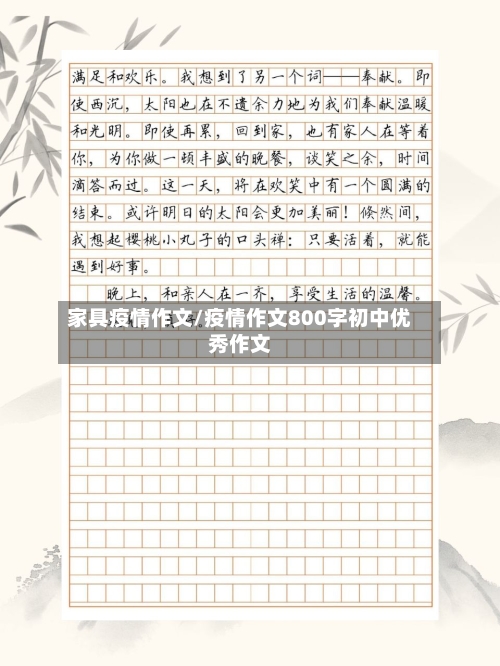 家具疫情作文/疫情作文800字初中优秀作文-第2张图片
