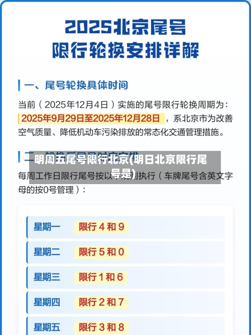 明周五尾号限行北京(明日北京限行尾号是)-第3张图片